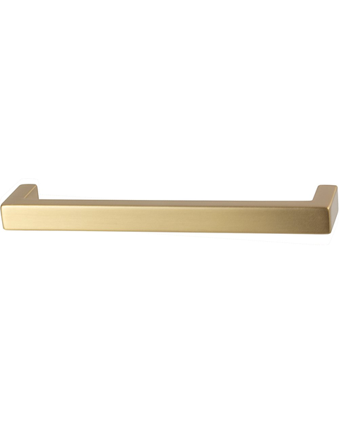 Hafele 111.95.104, 5-1/16 Inch Center to Center Modern Handle Cabinet Pull,  Matte Gold | CabinetParts.com