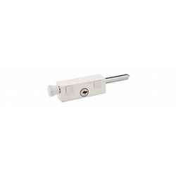 Keyed Patio Bolt, White