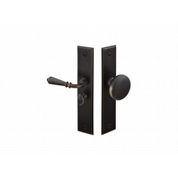 Left Hand Rectangular Style Screen Door Lock, Oil Rubbed Bronze