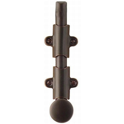 6 Inch Surface Bolt with 3 Strikes, Oil Rubbed Bronze