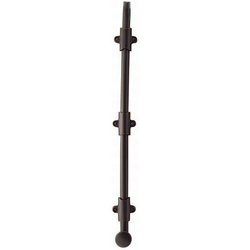 18 Inch Surface Bolt with 3 Strikes, Oil Rubbed Bronze