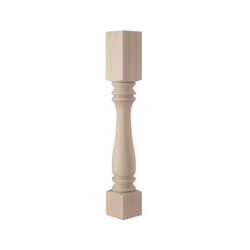 Large Urn Bar Column Unfinished Hard Maple
