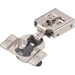  Compact 31C3 Click-On Cabinet Mounted 5/8" Overlay Soft-Close 105-Degree Opening Face Frame Hinge, Dowel Door Mounting 