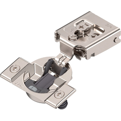  Compact 31C3 Click-On Cabinet Mounted 3/4" Overlay Soft-Close 105-Degree Opening Face Frame Hinge, Dowel Door Mounting 