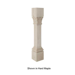 Ionic Acanthus Column Unfinished Cherry