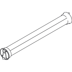 36 Inch Loox5 Synergy Elite 2065 Wardrobe Tube Kit with LED, 3000K Warm White, Aluminum Slate