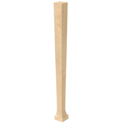2.5 Inch Square x 29 Inch Height Pacific Rim Petite Pagoda Leg, Walnut