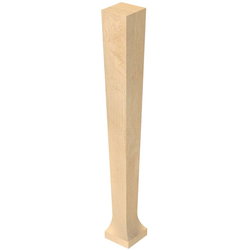 3.451 Inch Square x 29 Inch Height Pacific Rim Pagoda Leg, Cherry