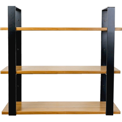 32 x 11-1/2 x 29 Inch 3 Tier Hanging Shelf System, Black