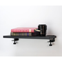 Clamp: Powdercoat - Flat Black, Shelf: Matte Luxe Noir Black