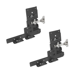  28 Inch, Full Overlay, Accuride 1321 Pro Pocket Door Slide, Includes Hinges and Mounting Plates