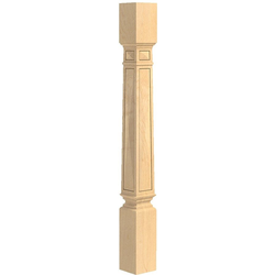 3.5 Inch Square x 34.5 Inch Height Pinnacle Apex Island Column, Paint Grade