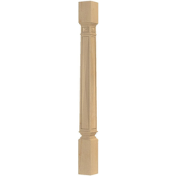 3.5 Inch Square x 40.5 Inch Height Pinnacle Apex Bar Column, Paint Grade