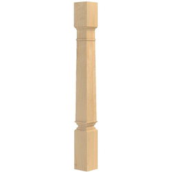18% OFF 3-1/2 Inch Square x 34-1/2 Inch Height Palladian Island Column, Hard Maple