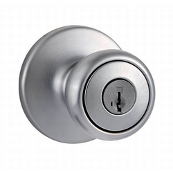 30% OFF Tylo Knob Entry Door Lock SmartKey with New Chassis with 6AL Latch and RCS Strike, Satin Chrome