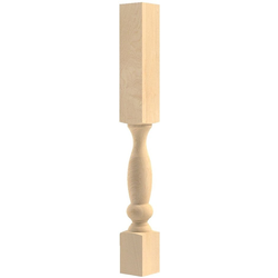 3.75 Inch Square x 34.5 Inch Height Greco Roman Buffet Column, Paint Grade