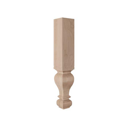 Large Diameter Gaelic Column Unfinished Hard Maple