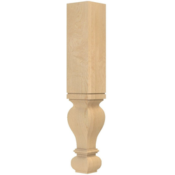 6 Inch Square x 35.5 Inch Height Large Diameter Gaelic Column, Paint Grade