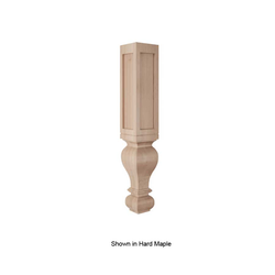 Large Routed Gaelic Column Unfinished Alder