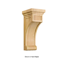 Medium Shaker Corbel Unfinished Alder