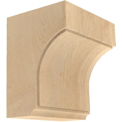 Medium Triad Corbel Unfinished Walnut