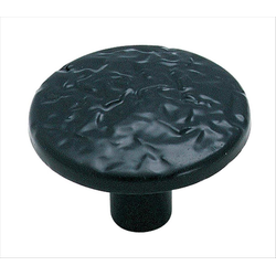 Metals 1-1/4 Inch Diameter Colonial Black Cabinet Knob