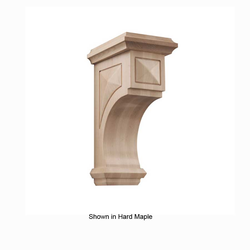 Large Apex Corbel Unfinished Red Oak