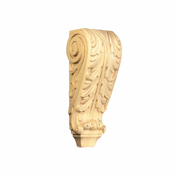 Large Acanthus Corbel Unfinished Hard Maple