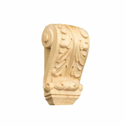 Petite Acanthus Corbel Unfinished Hard Maple