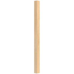 2 Inch Square x 35.25 Inch Height Urban Square Island Column, Walnut