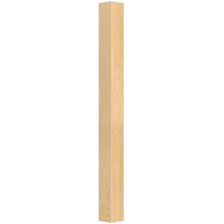 3 Inch Square x 35.25 Inch Height Urban Square Island Column, White Oak
