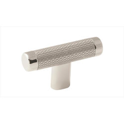 2-5/8 Inch Diameter Esquire Cabinet Knob, Polished Nickel / Stainless Steel
