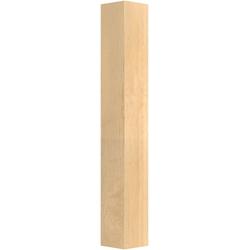 5 Inch Square x 35.25 Inch Height Urban Square Island Column, Walnut
