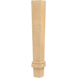 5 Inch Square x 35.25 Inch Height Pacific Rim Empire Island Column, Cherry