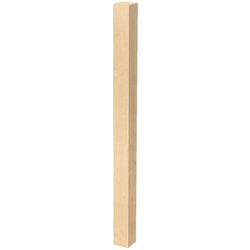3 Inch Square x 42.25 Inch Height Urban Square Bar Column, Paint Grade