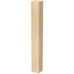 5 Inch Square x 42.25 Inch Height Urban Square Bar Column, Red Oak