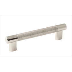 5-1/16 Inch Center to Center Esquire Cabinet Pull, Polished Nickel / Stainless Steel