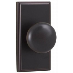 Impresa Woodward Passage Lock with Adjustable Latch and Full Lip Strike, Oil Rubbed Bronze