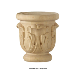 Acanthus Bun Foot Unfinished Hard Maple