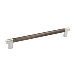 10-1/16 Inch Center to Center Esquire Cabinet Pull, Satin Nickel / Oil Rubbed Bronze