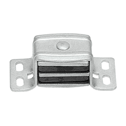 1-11/19 Inch Center to Center Square Double Type Magnetic Catch, Aluminum