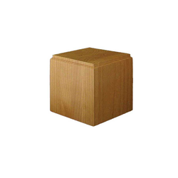 Large Square Bun Foot Unfinished Hard Maple
