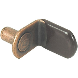 1/4 Inch Length L-Shape Shelf Support with Vinyl Cover, Antique Copper, Pack of 1000