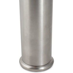Decorative Foot for 2-3/8 Inch (60 mm) Diameter Table Leg, Brushed Stainless Steel