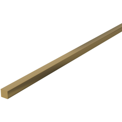 1/4" D x 72" L Deco Alulminum Bar, Brass, Satin Brass