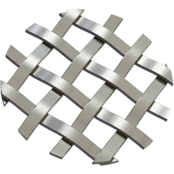 3/8 Inch Single Flat Diamond Decorative Grille, 36 Inch W x 24 Inch L Sheet, Antique Pewter