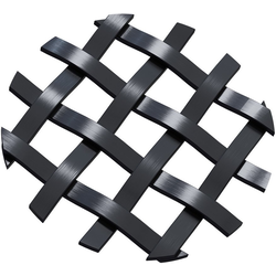 3/8 Inch Single Flat Diamond Decorative Grille, 36 Inch W x 24 Inch L Sheet, Wrought Iron