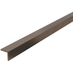 72 Inch Length x 1/2 Inch Width Aluminum L-Channel, Warm Bronze