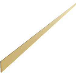 3/4" W x 1/16" T x 72" L Deco Aluminum Strapping, Brass, Satin Brass