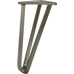 9 Inch Height with 5.125 Inch Square Top Plate Mid-Century Hairpin Leg, Gun Metal Grey